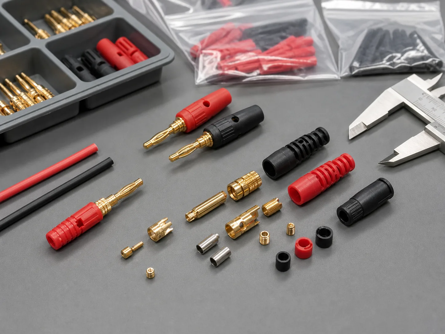 Banana plug termination parts and packaging review evidence
