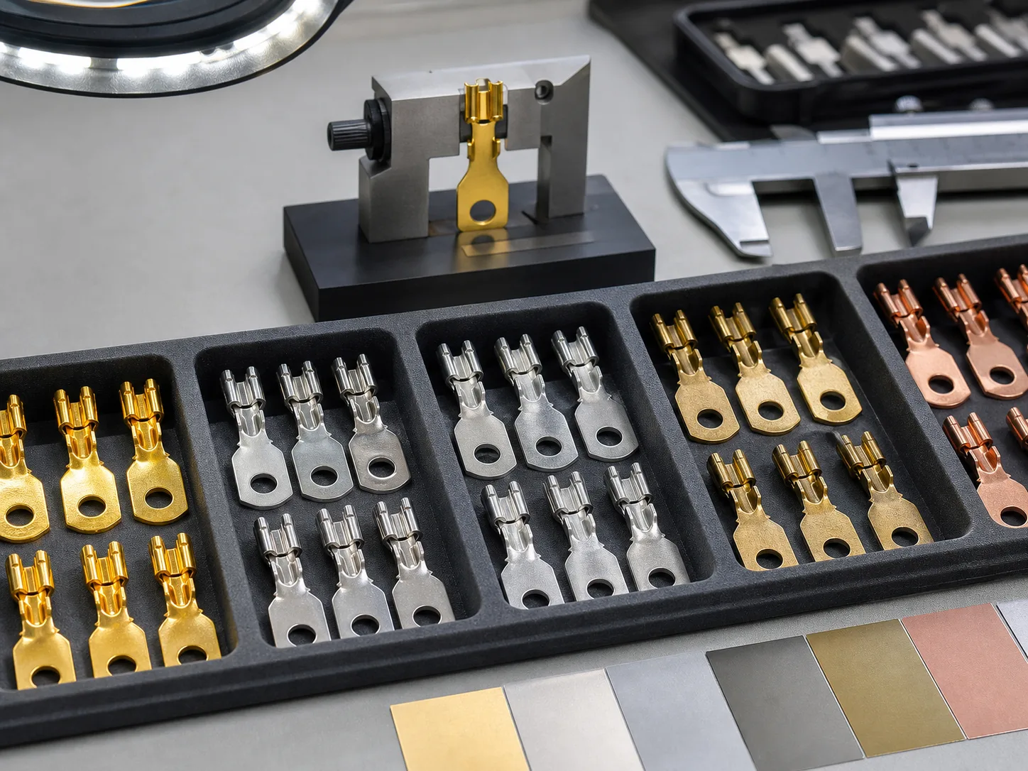 Terminal component plating and finish inspection evidence