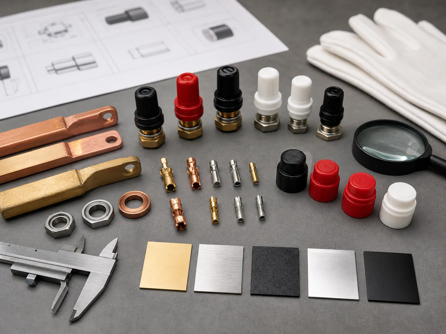 Terminal component material and plating finish definition