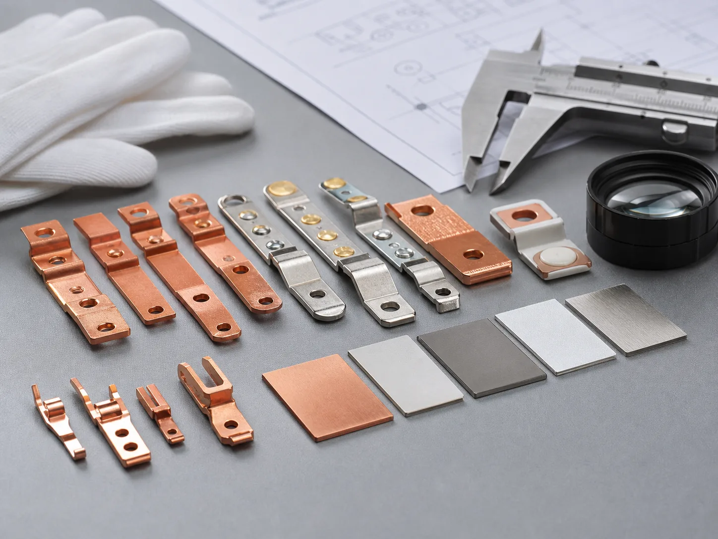 Plated copper contact finish inspection for terminal components